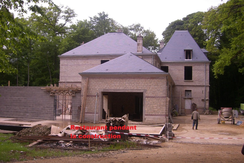 Restaurant pendant la construction